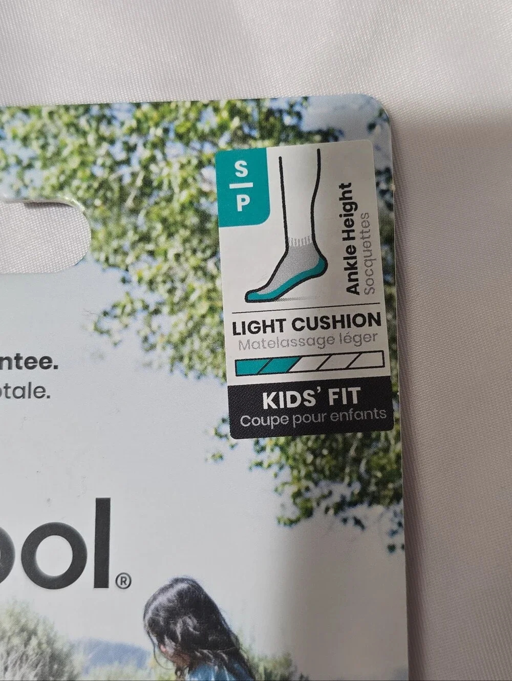 NWT Smartwool Kid's Hike 58% Merino Wool Light Cushion Ankle Height Socks Small